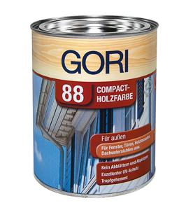 Gori 88 Compact Holzfarbe deck 2,5 lt 8855 Polarweiß seidenglanz